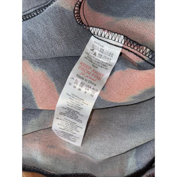 Shape Black Chiffon Tiger Printed Bandeau Cut Out Split Maxi Dress. - Picture 9 of 9